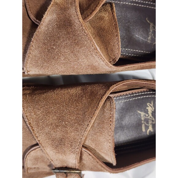 ALAN PAYNE Basel Suede Monk Strap Single Buckle Tan Men Dress Shoes Sz 12 Turkey - Picture 11 of 16